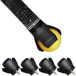 Shu-Ran 3-Prong Golf Ball Retriever for Putter,Golf Ball Picker Upper,Back Saver Golf Ball Pick Up Retriever,Suction Cup Ball Grabber for Putter Grip (4 Pack)