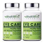 HEALTH VEDA ORGANICS PRIVATE LIMITED Plant Based Eye Care with Lutemax 2020 I 120 Veg Tablets I Protects from Blue Light & Improves Vision I For both for Men & Women