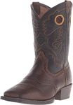 ARIAT Unisex-Child Kids' Roughstock-K Western Boot, Distressed Brown/Black, 4 Big