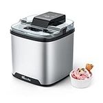 KECOOLKE Ice Cream Maker, Teacher Appreciation Gifts Electric Ice Cream Machine Countertop Fruit Soft Serve Homemade Large Capacity 2 Quart Frozen Yogurt Sorbet gelato