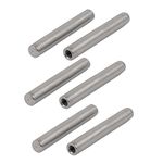 uxcell uxcell304 Stainless Steel M6 Female Thread 10mm x 70mm Cylindrical Dowel Pin 6pcs