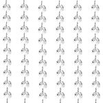 Belle Vous Clear Glass Crystal Chandelier Bead Chain Garland (6 Pack) - 1m/3.28 ft Garland Strands with 1.5cm Octagon Beads - for DIY Craft, Wedding/Christmas/Party Decorations, Jewellery and Lamps