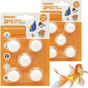 BPS 10 Piezas Alimento de Peces para Fin de Semana para 3 Días para Todos Tipos de Peces de Acuario Bloque de Comida BPS-4126*2