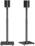 MOUNTUP Speaker Stands Pair for Sonos ERA 100, 35" to 43.4" Height Adjustable Speaker Stand, Ear Level Surround Sound,Floor Standing Speaker Holder, Up to 11LBS, Set of 2, Cable Management, MU9146