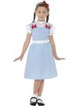 Smiffys Country Girl Costume, Blue with Dress & Headband, Girls Fancy Dress, Child Dress Up Costumes