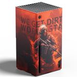 Mytrix Wraps for Xbox Series X Console Call of Duty Red, Custom X-Box Series X Cover Skin, Magnetic Protective Case for Easy Installation,Full Protection