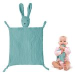 Vicloon Baby Comforters Rabbit Baby Blanket, Baby Comforters Blanket, Baby Girl Boy Comforter Blanket, Infant Toddler Cuddle Snuggle Toy Blankets for Nursery Strollers, Cribs, Car Seats (Blue)