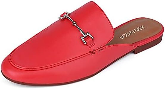 JENN ARDOR Mules for Women Flats Backless Loafers Shoes Slip On Slippers Pointed Toe Low Heel Work Slides Womens Mules Casual Shoes