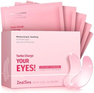 ZealSea Under Eye Patches for Puffy Eyes and Dark Circles (Collagen, 20pairs), Anti-wrinkle Patches, Eye Bags Remover for Women, Eye Masks-Pads-Gels for Spa Party Christmas Gifts, Vegan Cruelty-Free