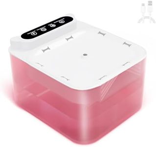 HEELE Cat Water Fountain with Sensor, 2L Pet Water Fountain Battery Operated, Wireless Cat Drinking Fountain with Motion Sensor, Ultra Quiet Cat Drinking Fountain with 2 Filters and Silent Pump, Pink