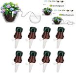 Soilagua Plant Self Watering Stakes with 47 Inch Long Tube, Easily Watering Multiple Plants in One Container, Self Watering Planter Insert Devices Indoor Outdoor Vacation Use, Plant Waterer, 8 Pcs