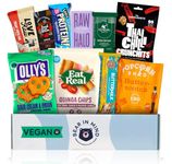 Vegan Hamper: Premium Vegan Treats Hamper & Gift Box - Ultimate Vegan Hampers Gift Baskets for Men & Women - Vegetarian Hamper Gifts for Veganuary