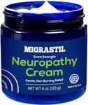 Basic Vigor Migrastil Neuropathy Relief Cream Extra Strength for Feet, Legs, and Hands. Made in The USA. Vegan and Cruelty-Free, Non-Greasy, Gentle, Non-Burning with Cooling Effect (4 oz.)