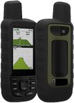 kwmobile Case Compatible with Garmin GPSMAP 66sr / GPSMAP 67 - GPS Handset Navigation System Soft Silicone Skin Protective Cover - Black