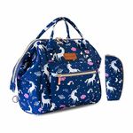 motherly 11 liter Mini Diaper Bag for Mothers | Small Diaper handbag for mom for travel |(Unicorn Blue)