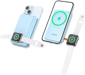 Innostyle Magsafe Power Bank, 10800mAh Wireless Portable Charger, Magnetic-Compatible Battery Pack for iPhone 17/16/15/14/13/12 Series, Apple Watch Portable Charger