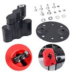 MIKODA RX-LOX-PM Pack Mount Lock, Locking Pack Mount with Backing Plate Base and 2 Keys, 1-3 Gallon Compatible with RotopaX Standard Fuel Pack, Water Container, Gasoline Pack, Storage Box