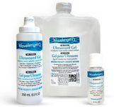 Wavelength® CL Clear Multi-Purpose Ultrasound Gel 5L with 2oz Bottle.1x5L Jug of Gel with 1 Empty 250ml refillable bottle. 2oz Bottle of Gel Included.