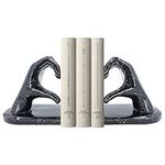 MOYI Decorative Book Ends,Two Heart