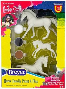 Breyer Horses Stablemates Horse Family Paint Set | 3 Horse Set | 1:32 Scale | Horse Toy | Model #4239, White