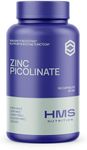 Zinc Picolinate 50mg Vegan Capsules - Highly Absorbable (Chelated) Immune Support Supplement for Men and Women -120 Capules, 4 Month Supply