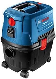 Bosch Professional Nass-/Trockensauger GAS 15 PS (inkl. Fugendüse, Krümmer, Bodendüsenset, 1x3m Schlauch, Rohre (2Stk.), im Karton)