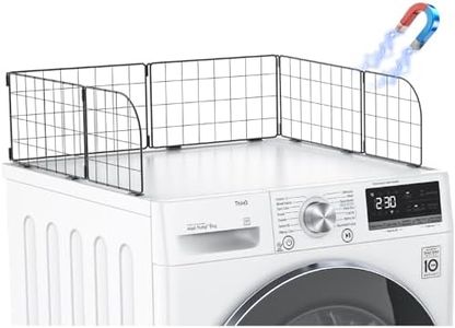 PrimZooty Magnetic Laundry Guard 24" - Metal Laundry Guards for Washer and Dryer Countertop, Laundry Topper, Washing Machine Dryer Countertop Guard for Laundry Organization Accessory