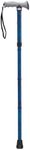 Drive Medical Mobility Aid Adjustable Lightweight Folding Cane with Gel Hand Grip, Blue Crackle