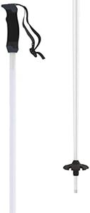 ATOMIC AMT SQS W Ski Poles - White - Length 115 cm - Reliable 4 x Aluminium Ski Poles - Ergonomic Handle on Pole - Safety Quick Release System - Poles with 60 mm Piste Plate