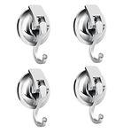 Heavy Duty Vacuum Suction Cups Hooks (4Pack) Specialized for Kitchen&Bathroom&Restroom Organization, by iRomic