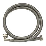 Eastman 48375 Washing Machine Hose with 90-Degree Elbow, 6 ft Length