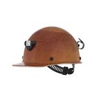 MSA 460409 Skullgard Cap Hard Hat, with 4-Point Staz-on Suspension, lamp Bracket and Cord Holder, Standard, Natural Tan