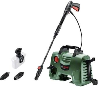 Bosch Home and Garden 06008A7901 Idropulitrice 3 Ugelli, Alta Pressione, Filtro Trasparente, Verde Nero, Cavo e Tubo Flessibile 5 m, 350 L/h, 40.10 x 37.60 x 20.20 cm