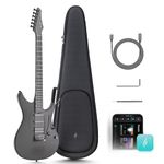 Enya Electric Guitar Inspire 39 Inch Full Size Smart Electric - Carbon Fiber Body with Built-in 15W Speaker, 20 Tones & App Control, 4 Presets, Bluetooth, Gig Bag Included, 2-Year Warranty