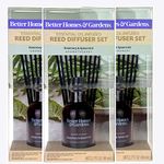 3x Better Homes & Gardens Rosemary & Spearmint Essential Oil Reed Diffuser 80ml 3x Better Homes & Gardens Sandalwood & Vanilla Essential Oil Reed Diffuser 80ml