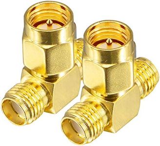 SMA Male Antenna Adapter FPV Antenna Adapter SMA Adapter Splitter 2-Way SMA Male to Dual SMA Female Connector Splitter Antenna Converter for LAN Devices Coaxial FPV Radio Baofeng Yaesu Pack of 2