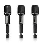 ColumPRO 3PCS Impact Grade Power Drill Sockets Adapter Sets, 3-inch Extension Drill Bit Socket Wrench Adapter 1/2",Portable Design Driver Adapter Set,Power Hand Tool