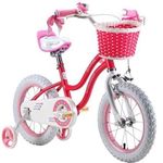 Royalbaby star-girl girl’s kids children bike in colour rose in size 16” with stabiliser