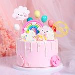 AGDSCVNG Unicorn Cake Topper, 13 pc