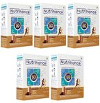 JUBILANT NUTRIHANCE Complete Nutritional Drink In Chocolate Flavour 50 Vital Nutrients | Promotes Heart Health Immunity Building Weight Management Energy Booster (200 Gm) X Pack Of 5