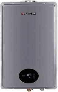 Tankless Water Heater Natural Gas, Camplux 5.28 GPM On Demand Instant Hot Water Heater for Whole House, Indoor
