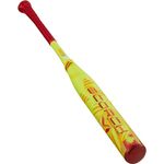 Axe | Scorch | 2-Piece Composite | USA/ASA Slowpitch Softball Bat | Balanced/End Loaded | Slowpitch Pro Flared Axe Handle (End Loaded, Yellow/Red, 27 oz), L155M