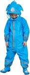 SSAWcasa Toddler Rain Suit,Waterproof Kids Rainsuit,Unisex Baby Rain Coat Coverall, Blue Koala, Small