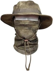 QMFIVE Boonie Benna Hat Tesa Larga per Cappelli da Sole per la Pesca Militare all'aperto Caccia da Campeggio Airsoft (A-ATAC, 1)