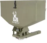 Boss Buck BB-1.80 All-Purpose Broadcast Adjustable Flow Rate ATV Spreader 80 LB with 4-Prong Tail Light Adapter & Receiver Hitch, Green