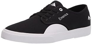 Emerica Men's Wino Standard Skate Shoe, Black/White/Gum, 10 UK