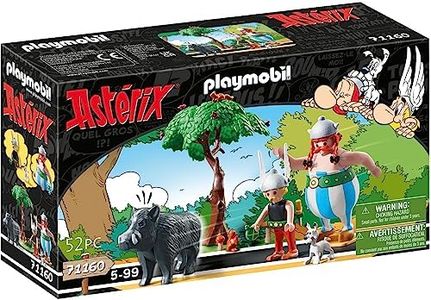PLAYMOBIL Asterix 71160 Wild Boar Hunting with Tilting Tree Toy for Children from 5 Years