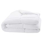 Amazon Basics Down Alternative Bedding Comforter Duvet Insert, Full / Queen, White, Light