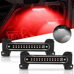 SUNPIE Dome Lights for UTV Universal Roll Bar Interior Lights w/White&Red Compatible with Polaris(RZR/Ranger/General) Honda(Talon/Pioneer) Canam Kawasaki(Teryx/Mule) Golf Cart Yamaha Wrangler