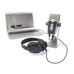 AKG Pro Audio Podcaster Essentials Kit for Streamers, Vloggers, and Gamers - Includes Lyra USB-C Microphone, K371 Headphones, and Ableton Lite Software
